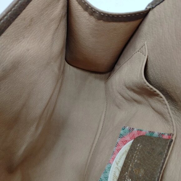 Authentic Gucci Vintage Clutch Bag Sherry Line Brown PVC mn294-120625 - Picture 11 of 16